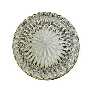 Vintage Cut Glass, Silver Rimmed Bowl by Leonard